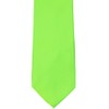 tiemart Solid Color Necktie (Hot Lime)