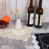 sourcing map 17x11 Inch Handmade Crochet Doilies, Polyester Cotton Table