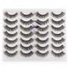Newcally Lashes False Eyelashes Wispy Natural Volume Faux Mink Fake