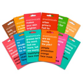 Anatomicals Face Masks Mega Pack - Rejuvenating, Hydrating, Skin Boost, Refined Pores, Reduces Inflammation & Puffiness Face Masks - Pack of 12