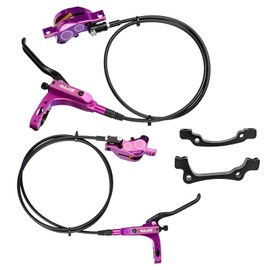 4-Piston MTB Hydraulic Bike Disc Brake Aluminum Front and Rear Caliper Bicycle Brakes for Road Bike Mountain Bike BBZY