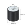 QUARKZMAN Pack of 2 40 x 40 mm M10 Rubber