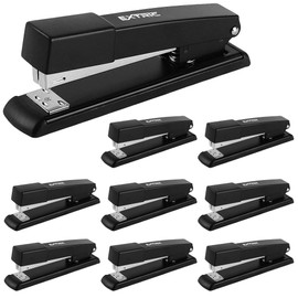 Stapler – Staplers for Desk, Black Stapler Heavy Duty 9 Pack, Staplers 25 Sheet Capacity for Office and Home
