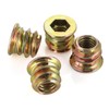 M6-1.0 x 15mm Threaded Insert for Wood Furniture Screw in