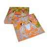 Caspari Monkeys Paper Luncheon Napkins in Orange - Four Packs