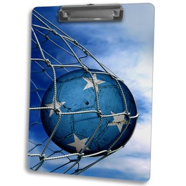 Vibrant Double-Sided Dry Erase Clipboard for Coaches, Teachers, and More - Flag of Micronesia (Micronesian) - Soccer Design