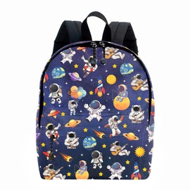 ROVOZAR Space Astronaut School Backpack for Boys, Space Backpack for School, Kids Astronaut Print Bookbag, 16 Inch Space Theme Laptop Back Pack for School Travel Hiking Camping