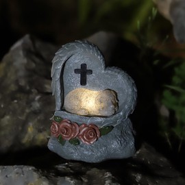 Dog Pet Memorial Stones Gifts Solar Light Ornament - Forever My Guardian Angel Garden Dog Memorial Stone