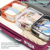 Jotia 3Pcs Clear Toiletry Bags, Clear Cosmetic Makeup Bag with
