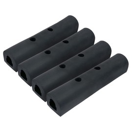 Rubber Bumper Strip, Universal 10" x 2" x 2" inch - Protection Guard for Delivery Van, Work Truck, Trailer, Loading Dock, Rear Fender (4 Pack)