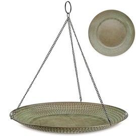 Good Directions BBH18-5 Hanging Blue Verde Copper Bird Bath Birdbath, Large
