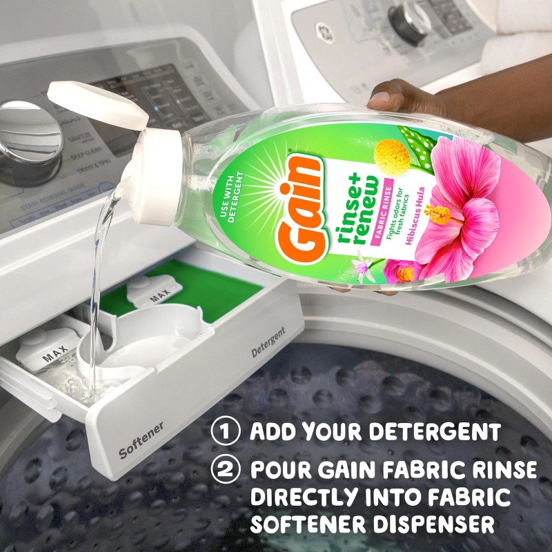Gain Rinse and Renew Fabric Softener 48 Fl Oz Odor