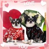 Weewooday 3 Piece Dog Pajamas Dog Bodysuit & Jumpsuit Set,