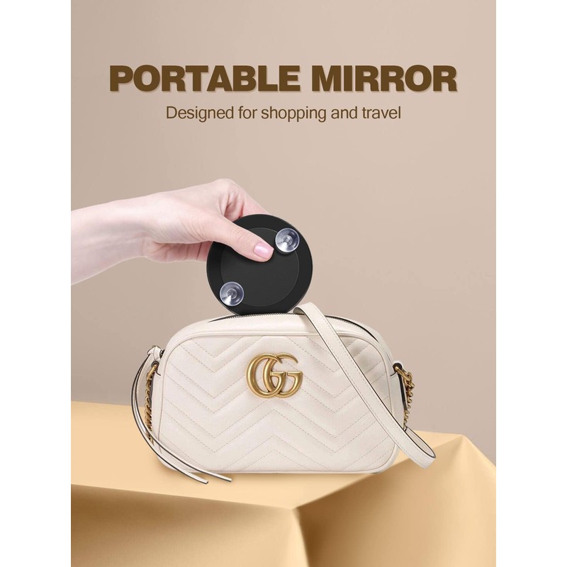 Macaki 40X Magnifying Mirror with 2 Suction Cups, 3.5 inches