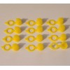 Everest Powersports Grease Zerk Fitting Dust Caps Yellow Polyethylene 12
