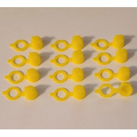 Everest Powersports Grease Zerk Fitting Dust Caps Yellow Polyethylene 12 Each from USA SELLER!