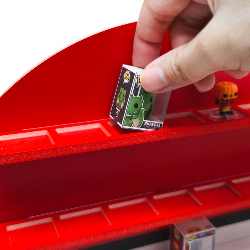 AUFGELD Display Compatible with Funko Bitty, Poke-Mong Series, Organizing Stand