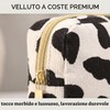 FUHAMJ 2 Pezzi Borsa Per Cosmetici Per Donna, Pochette Trucchi