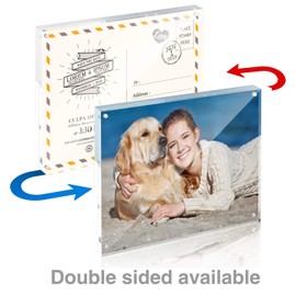 TWING Premium Acrylic Photo Frame Magnet Photo Frame 8x10 Thickness 12 + 12MM Clear Picture Frame（5 Pack）