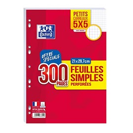Oxford Ring Book Deposits, DIN A4, Checkered