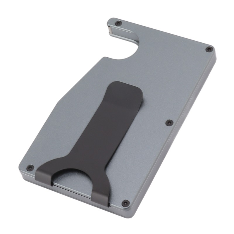 Minimalist Card Holder Aluminum Alloy Auto Ejected Anti Theft Credit