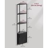 VASAGLE Corner Shelf with Storage, 5-Tier Corner Storage Cabinet, for