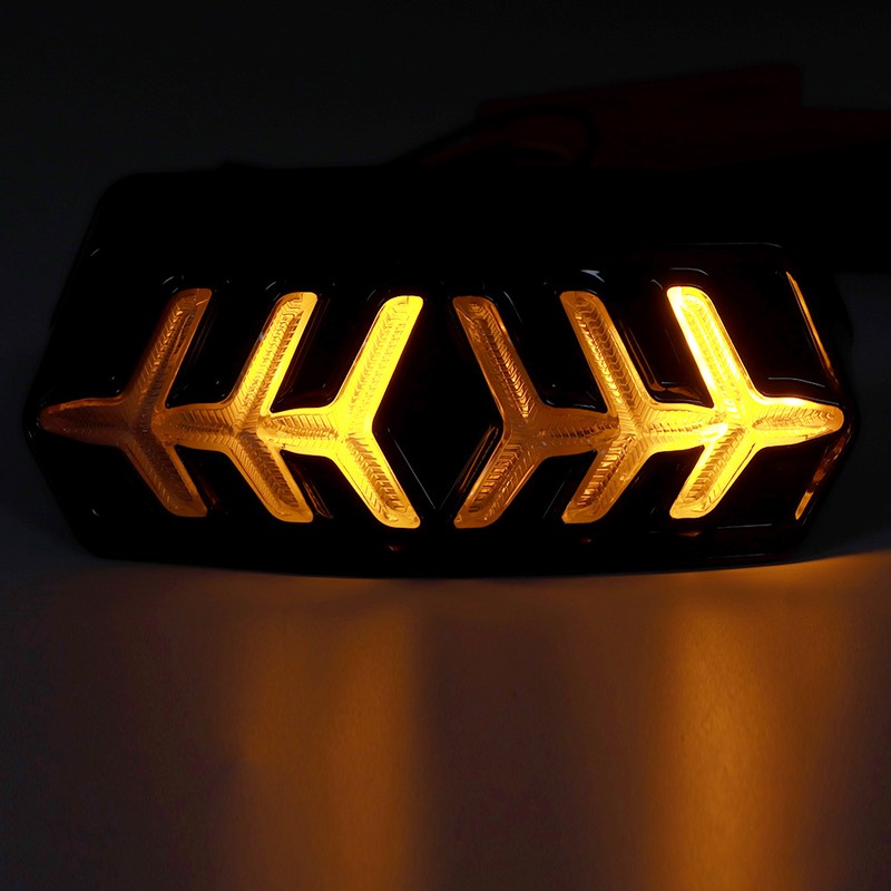 Motorcycle Taillight Driving Turn Signal Brake Light Fit for Honda