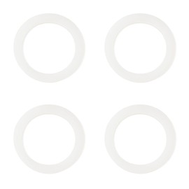 4 Pack Gasket Seal Rings for Bialetti Moka Express Dama 3/4 Cups-Food Grade Silicone Gaskets, Replacement Silicone Sealing Rings-Aluminium Stovetop Coffee Maker Pot Accessories