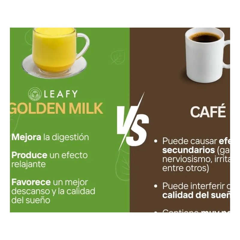 Golden Milk Leafy 150g Curcuma Organica Keto Vegano