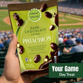 Dark Chocolate Covered Pistachios - Roasted & Salted Pistachios in Rich Dark Chocolate - Gourmet Sweet and Salty Snack for Gifting & Parties - Large 1.4lb Resealable Bag