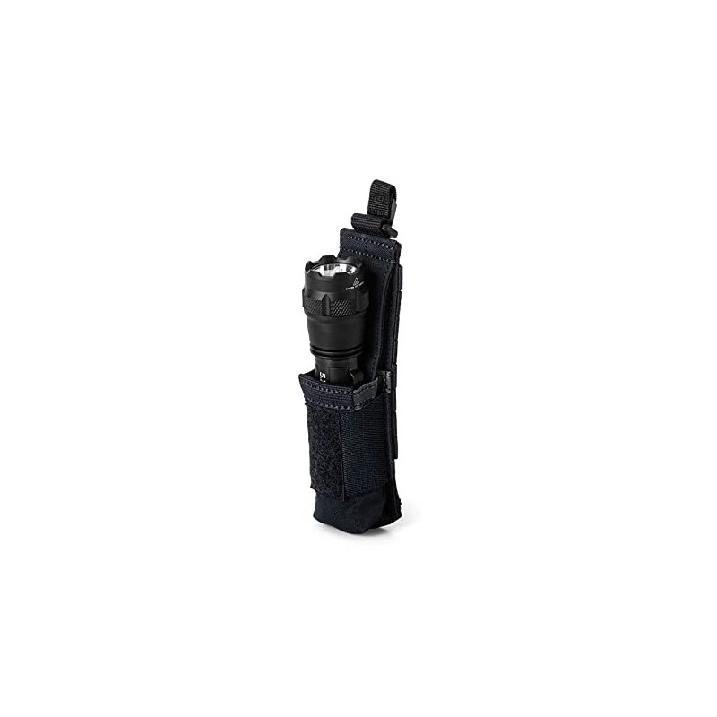 5.11 Tactical Flex Flashlight Pouch, Velcro Accessory Attachable Pocket, Black,