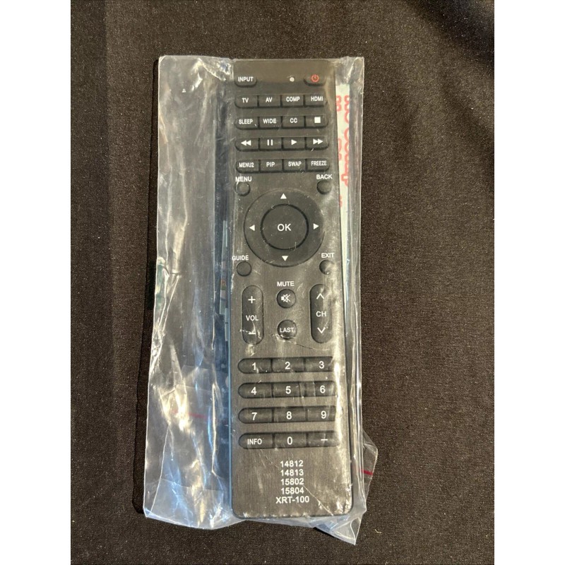 Universal XRT-100 Universal Remote Control Replacement For Vizio Brand TV