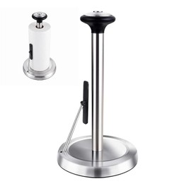 MULIRE Stainless Steel Paper Towel Holder Countertop with Tension Arm