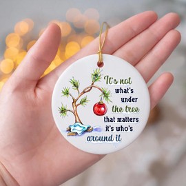 Funny Christmas Ornament for Couples – Wrinkly Saggy End Ornament – Naughty Gag Gift for Husband Wife, Boyfriend Girlfriend – Hilarious Holiday Tree Decoration for Him Her (HC-17) (HC-48)