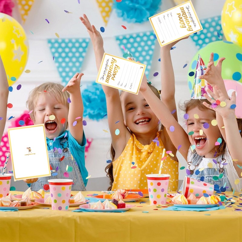 32 Birthday Invitation Cards,Uniquely Designed Birthday Cards for Children,Men, Women