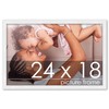 Poster Palooza 24x18 Frame White Solid Pine Wood Picture Frame