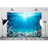 BELECO Underwater World Backdrop 7x5ftFabric Undersea Backdrop for Photography Under