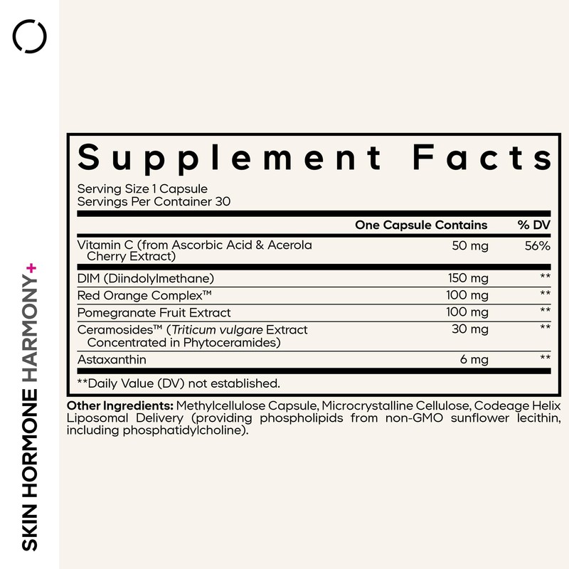 Codeage Skin Hormone Harmony+ Supplement – Skin Hair Support with
