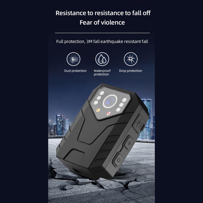 4K HD Body Camera, Portable Clip Camera with Night Vision,
