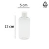 GEPACK Pack of 12 100ml Reusable Plastic Travel Bottles |