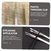 TEHAUX 3pcs Stainless Steel Stamp Tweezers Lightweight Precision Beak Clips