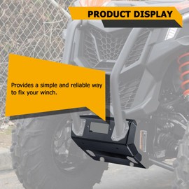 WeiSen Winch Mount Bracket Plate Compatible with Can-Am Commander 700 1000 MAX 2021-2025, Fit Maverick Trail Sport 700/800/1000 2018-2025