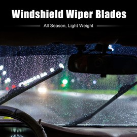 X AUTOHAUX 3 Pcs Front Rear Windscreen Wiper Blades Set for VW Golf MK6 Hatchback 2009-2012 for Skoda Yiti 2009-2019