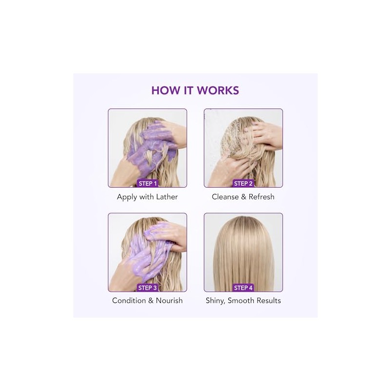 Botanic Hearth Purple Shampoo & Conditioner Set, 473 ml Each