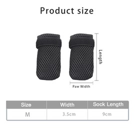 4 PCS Anti-Scratch Cat Boots Black Anti-Scratch Cat Gloves Adjustable Cat Claw Covers Non-Slip Breathable Mesh Cat Claw Shoes Cat Claw Protectors Suitable For Pet Bathing And Nail Clipping