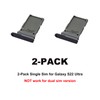 2 PCS for Galaxy S22 Ultra Single SIM Card Tray