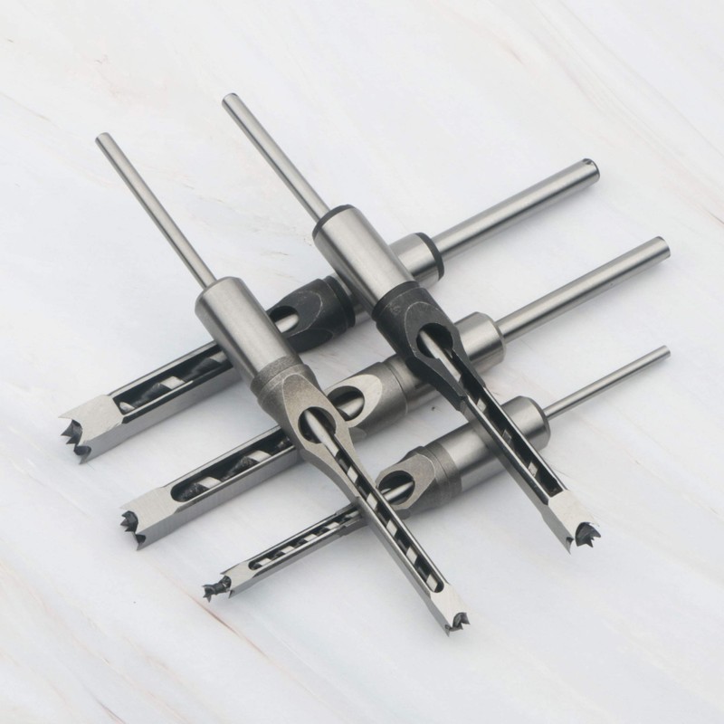 Rowiz Woodworking Square Hole Drill Bit Mortise Chisel Set of