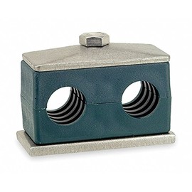 Qty 1, 3/8" X 3/8" Pipe ID Size. Size. Beta Clamps are Ideal for Clamping Pipe. The Weld Down Assembly Includes: 1 Cover Plate, 1 Weld Plate, 1 Hex Bolt, and 2 Cushion Halves.