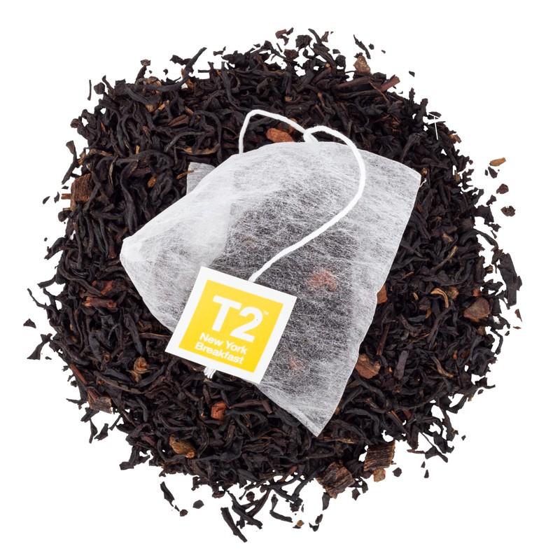 T2 Tea New York Breakfast Black Tea Bags in Box,