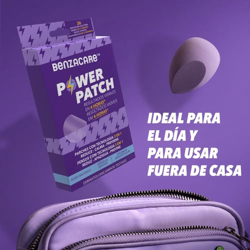 Benzacare Power Patch Parche Invisible Anti-Imperfecciones | Reduce Espinillas y